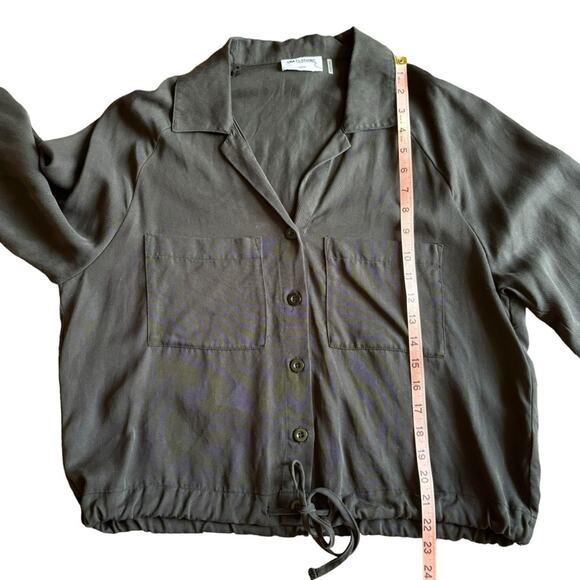 LNA Drawstring Button Down Shirt- Size Medium - Picture 14 of 14